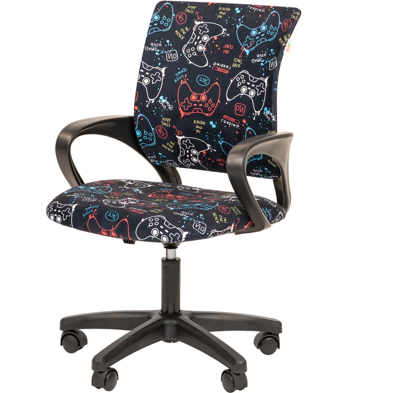 Изображение товара Детское компьютерное кресло Chairman Kids 103 LT с рисунком, регулятор высоты и вращением