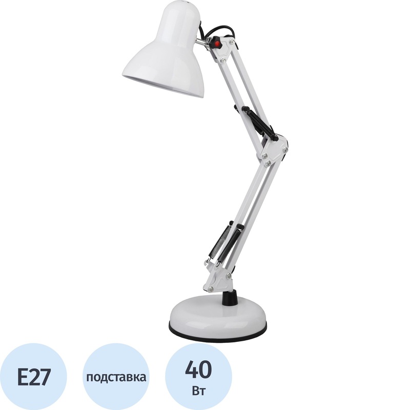 Изображение товара Уценка. Светильник настольный Эра N-214-E27-40W-W белый