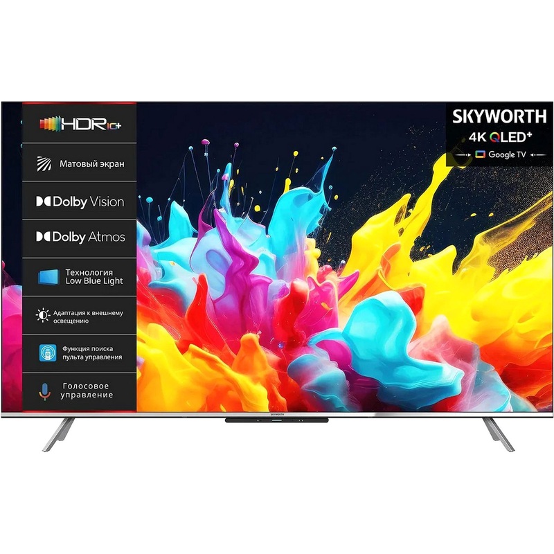 Изображение товара Телевизор 75 Skyworth 75Q66G QLED 4K Smart TV серебристый