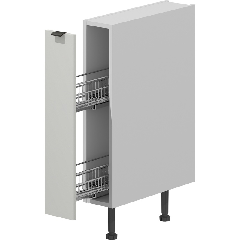 Изображение товара Шкаф кухонный бутылочница VOK B1DW_S_72_15 белый альпийский