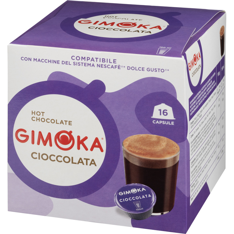 Изображение товара Шоколад в капсулах Gimoka Dolce Gusto Cioccolata 16 штук для капсульных кофемашин
