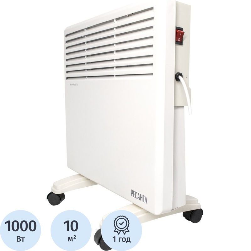 Изображение товара Конвектор Ресанта ОК-1000Е 1000 Вт с электронным термостатом белый