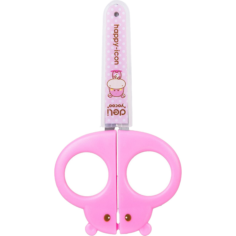 Изображение товара Ножницы детские Deli 128 мм универсальные тупоконечные розовые
