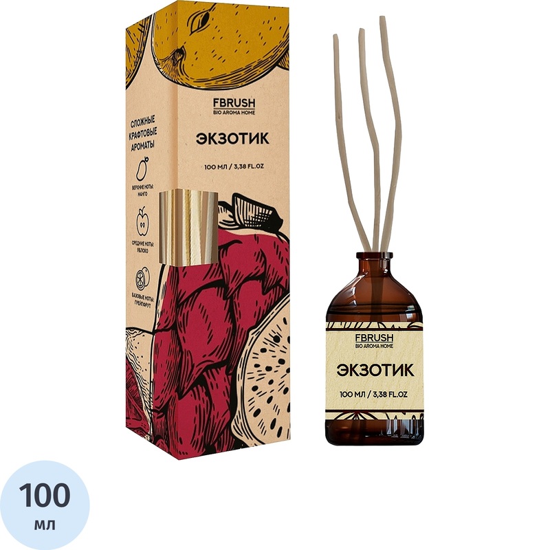 Изображение товара Аромадиффузор Fbrush Bio Aroma Home Экзотик 100 мл