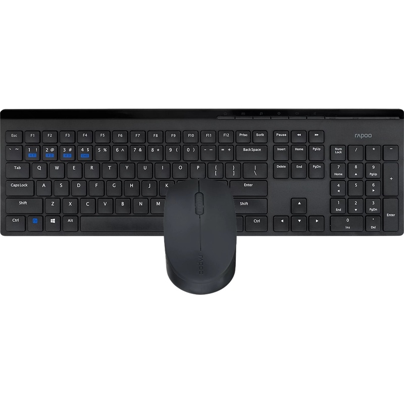 Изображение товара Комплект беспроводной клавиатуры и мыши Rapoo 8110M USB Bluetooth
