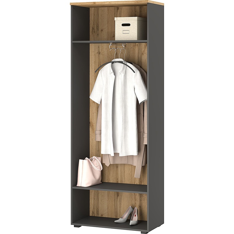 Изображение товара Каркас гардероба Easy to lead К-Loft 241H010 дуб натуральный/графит 786х420х2106 мм