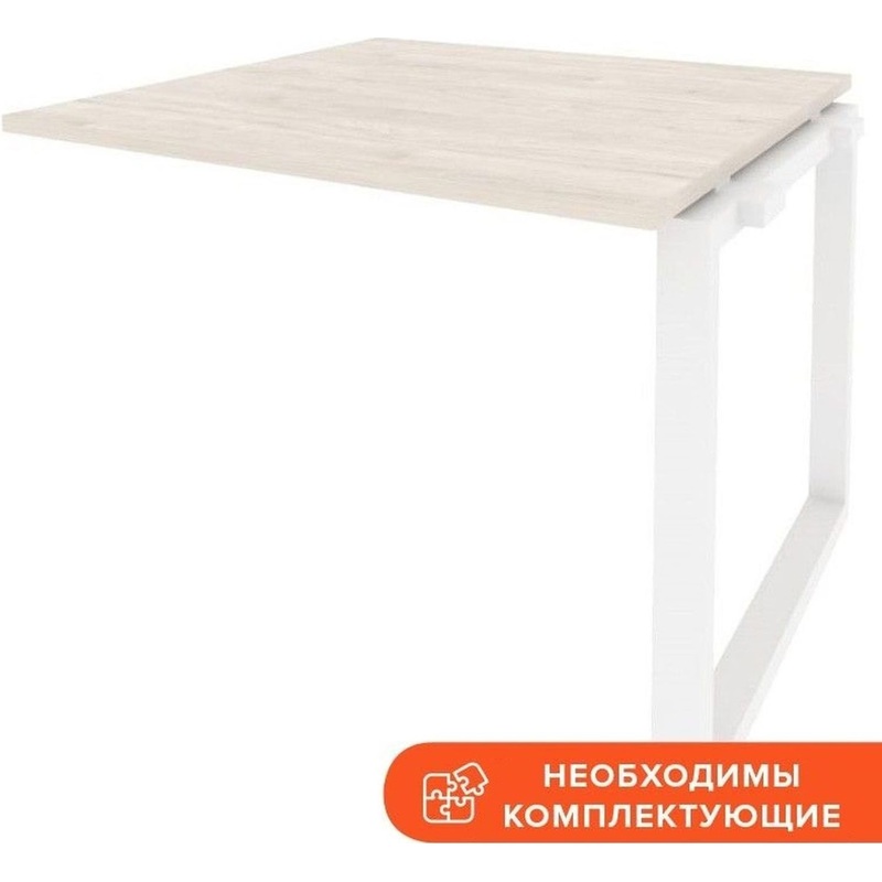 Изображение товара Элемент стола для переговоров Onix-O O.MO-NPRG-1 980х980 мм светлый цвет белый