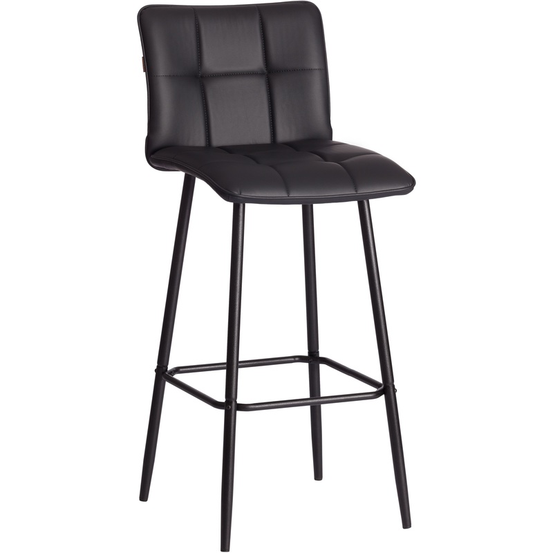 Изображение товара Барный стул TetChair Бари черный экокожа металл стильный комфорт