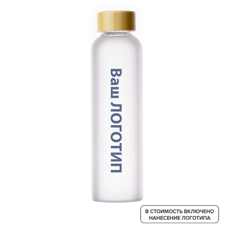 Изображение товара Бутылка Foggy стеклянная 600 мл с индивидуальной цветной печатью (25 штук в упаковке)