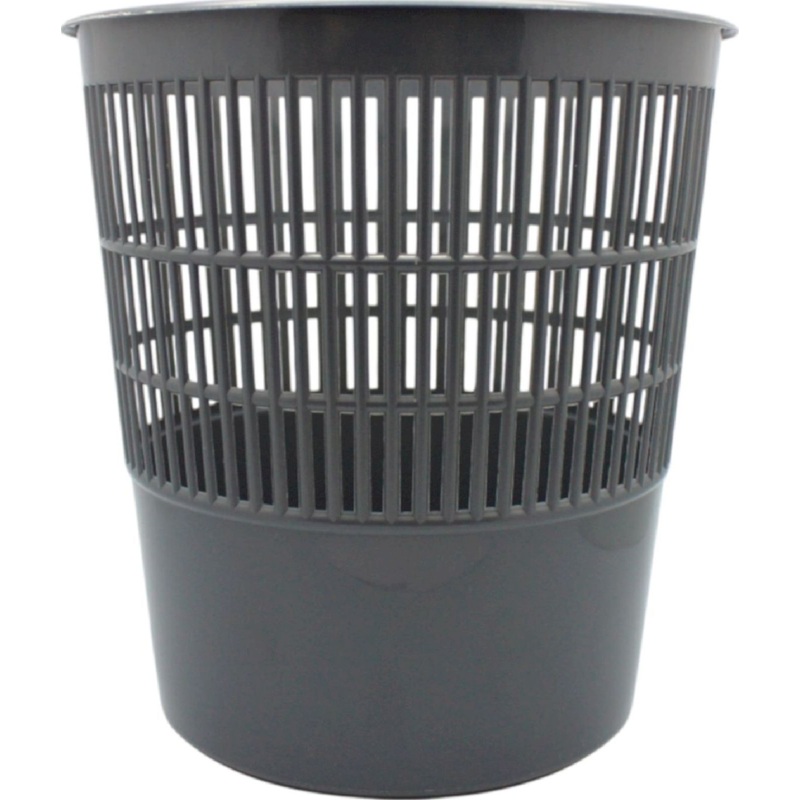 Изображение товара Корзина для мусора и бумаг 10 л пластик сетчатая серая