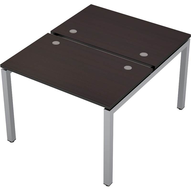Изображение товара Стол приставной Avance 6МБ.5267 двухместный (венге/алюминий матовый, 1000х1235х750 мм)
