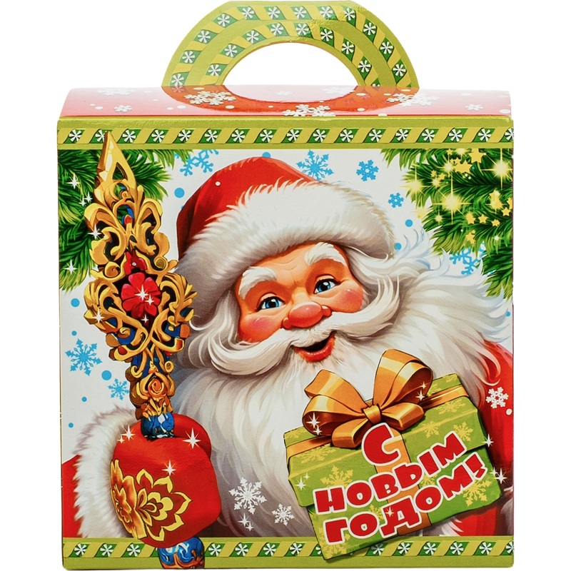 Изображение товара Новогодний сладкий подарок РОКО Счастливчик 500 г буквы и конфеты ассорти