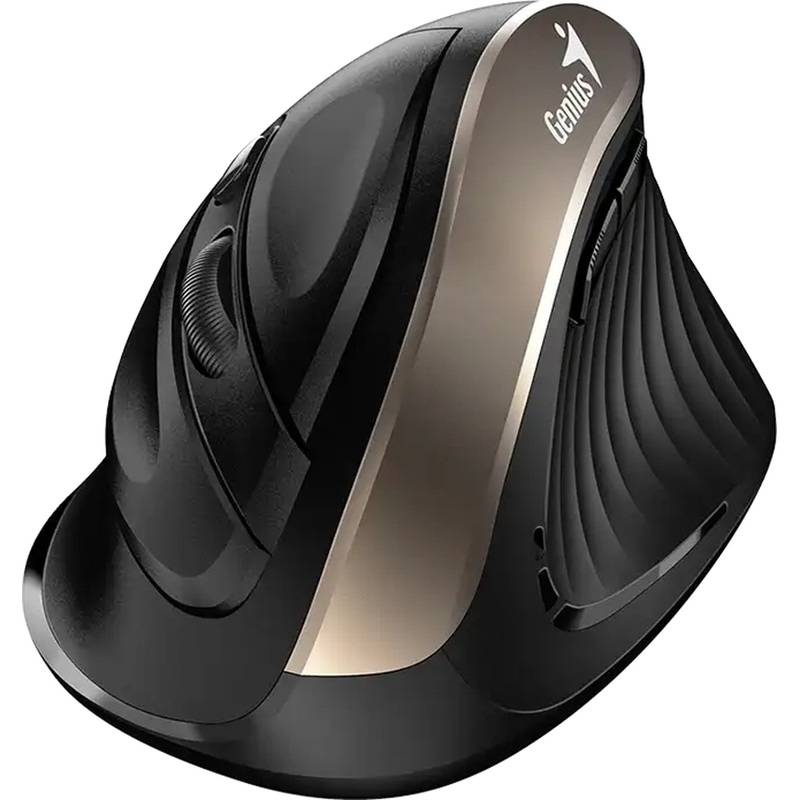 Изображение товара Мышь беспроводная Genius Ergo 8250S чёрная/коричневая