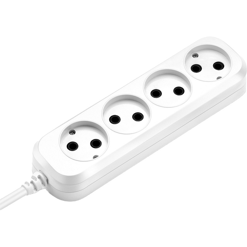 Изображение товара Удлинитель Buro BU-PSL4.1/W с 4 розетками и шнуром 1,5 м