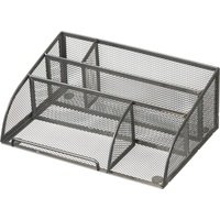 Подставка-органайзер д/канц.мелочей Комус 5отд мет сетка 255х180х105мм сере