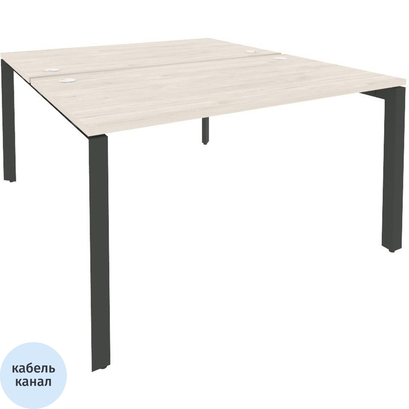 Изображение товара Рабочая станция ONIX-П на 2 места O.MP-D.RS-2.3.8 денвер светлый/антрацит