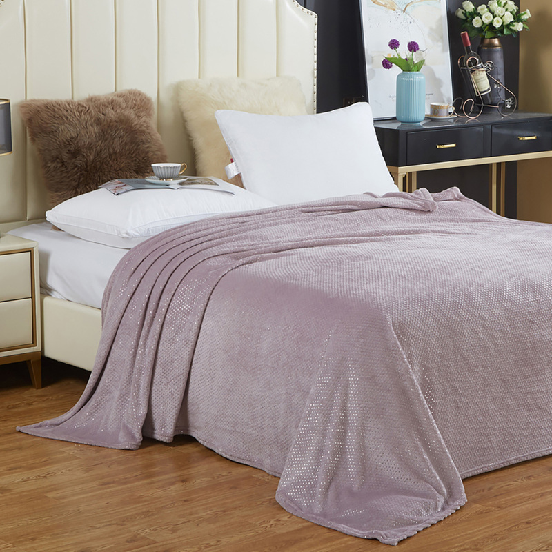 Изображение товара Плед Cleo Luna велсофт 150x200 см розовый гипоаллергенный мягкий для дома