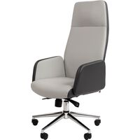 Кресло для руководителей Chairman 929 хромированное (экокожа, металл)