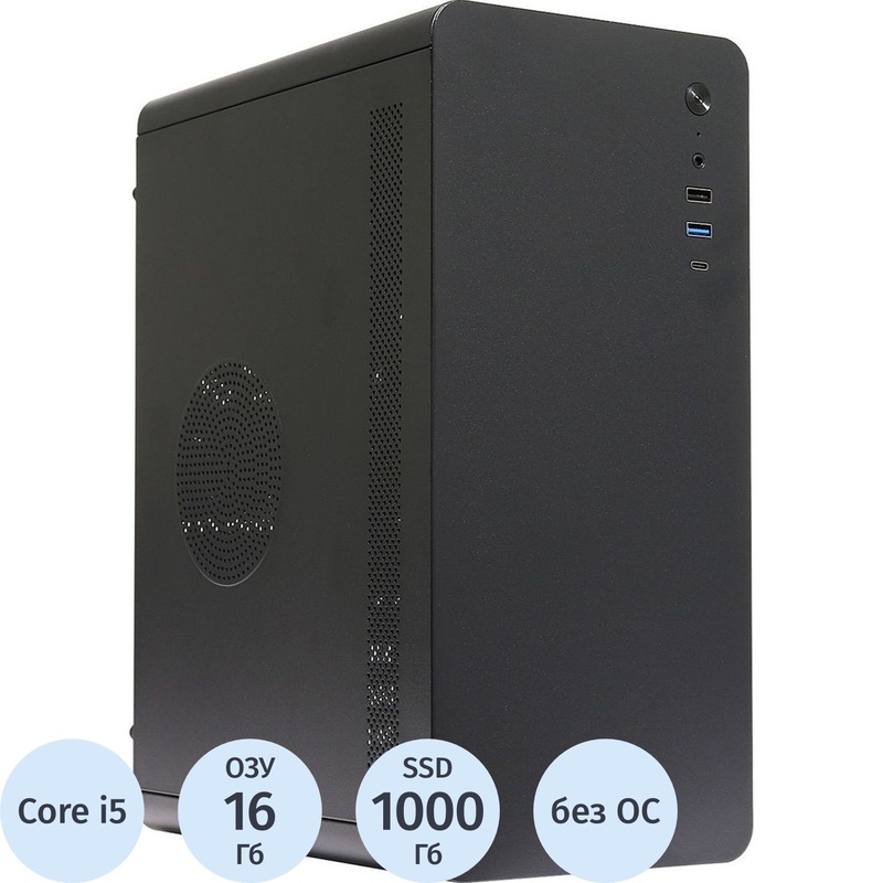 Изображение товара Системный блок игровой BigTech 5NG Core i5 12400F/DDR4 16 ГБ/SSD 1024 ГБ/без ОС