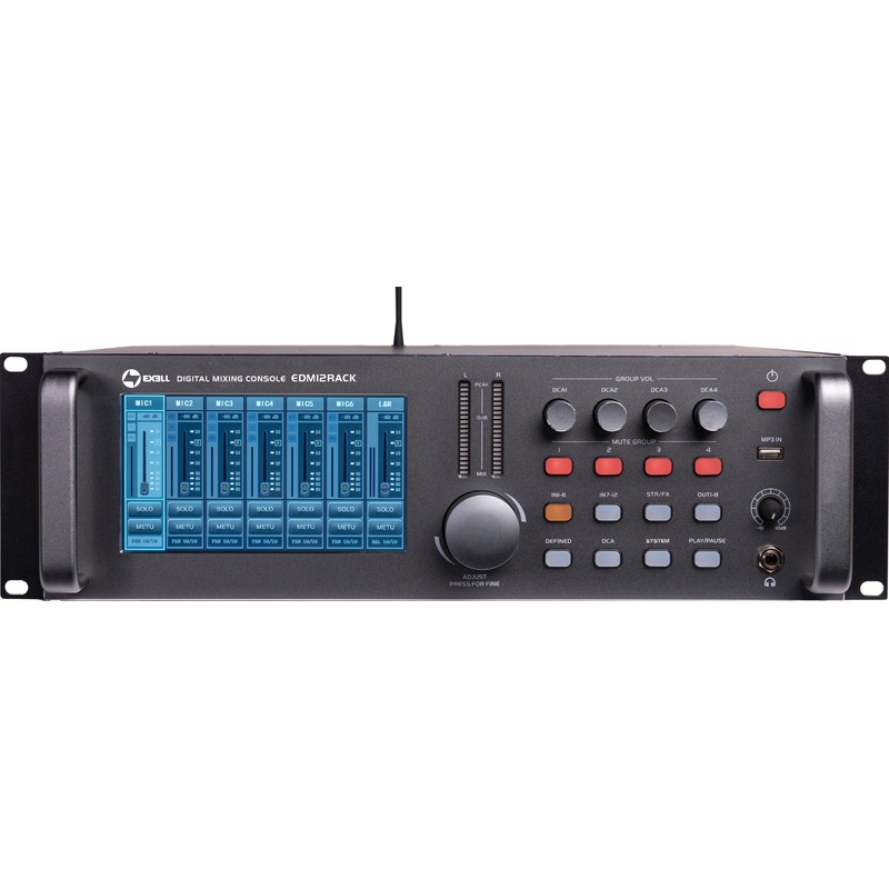 Изображение товара Микшерный пульт Exell EDM12RACK 12 каналов USB