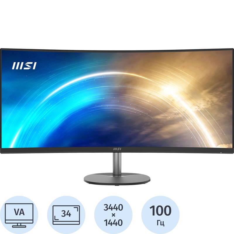 Изображение товара MSI Pro MP341CQ 34" VA 3440x1440 100Hz
