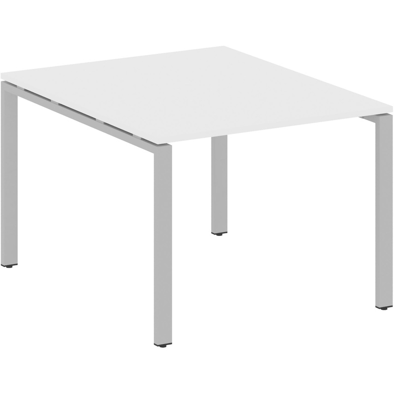 Изображение товара Стол для переговоров Metal System Style БП.ПРГ-1.1 белый/серый 1000x1235x750 мм