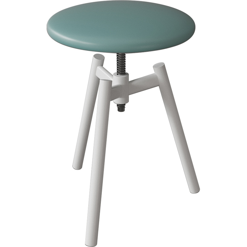 Изображение товара Табурет медицинский винтовой М95 зеленый/белый из искусственной кожи