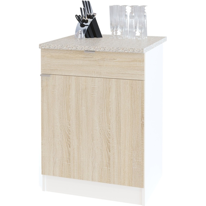 Изображение товара Шкаф напольный Сокол ТК-06.1 (дуб сонома, 600x600x850 мм)