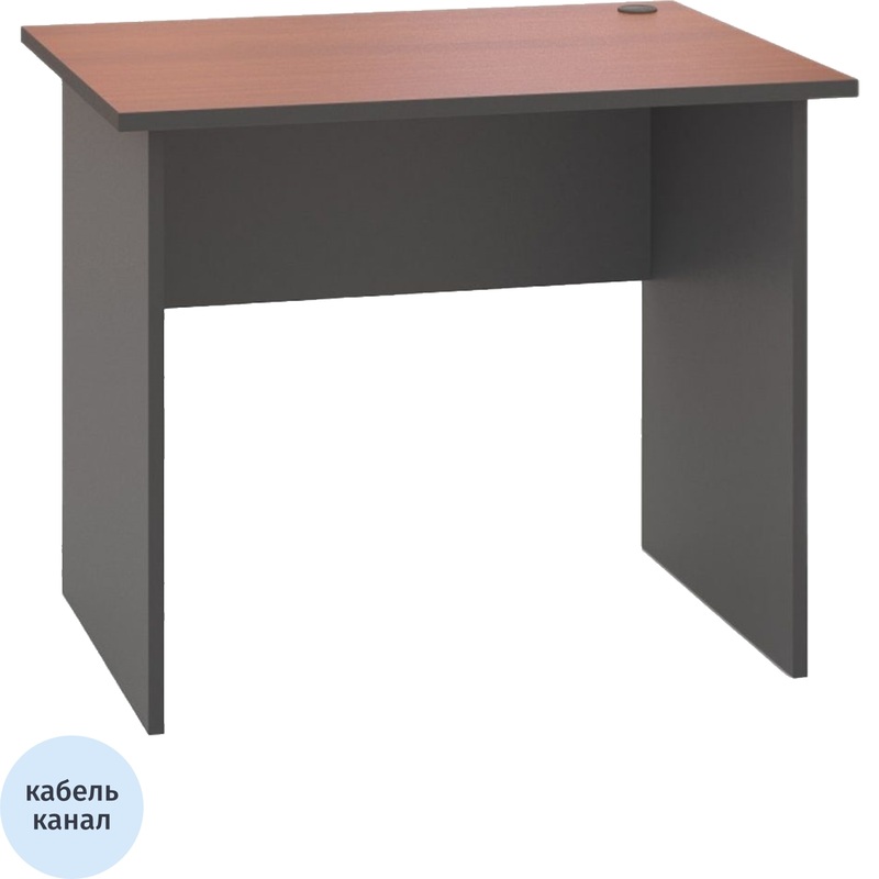 Изображение товара Стол прямой Стратегия X36-01. 99Л (ноче милано/серый, 900х700х735 мм)