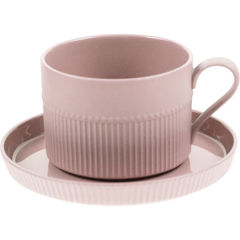 Изображение товара Чайная пара Altavolo Pastello Moderno 250 мл фарфор розовая