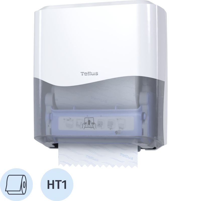 Изображение товара Диспенсер для полотенец рулонных Tellus Matic Solution HT1 белый (911000) Изображение товара Диспенсер для полотенец рулонных Tellus Matic Solution HT1 белый (911000)