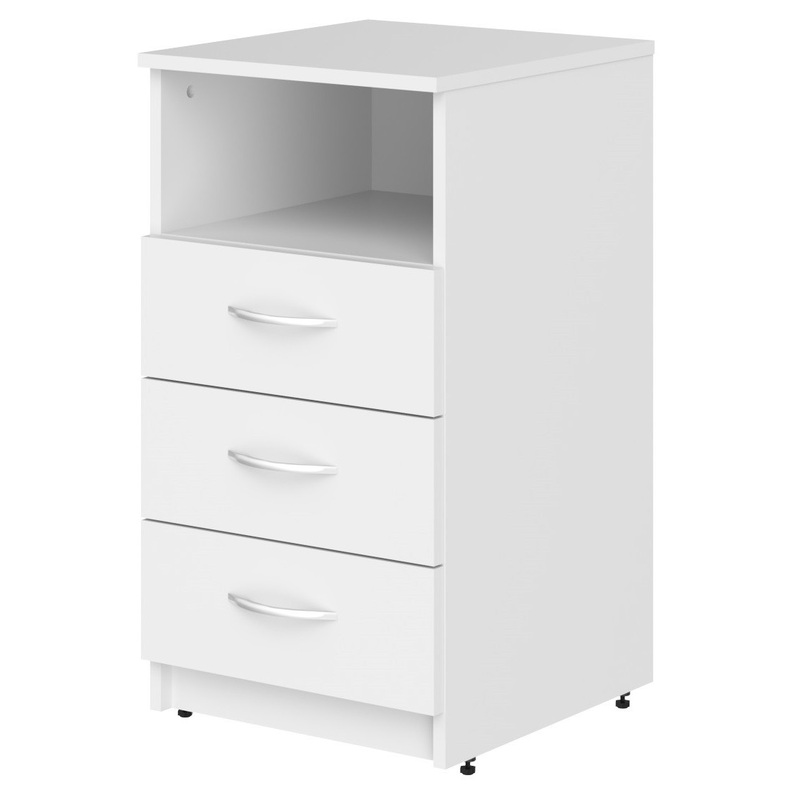 Изображение товара Тумба приставная Simple SC-3D.1 белый 407х450х760 мм 3 ящика