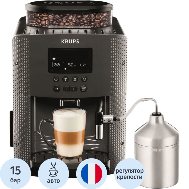 Изображение товара Кофемашина Krups Espresseria Essential Ea816B70 серая