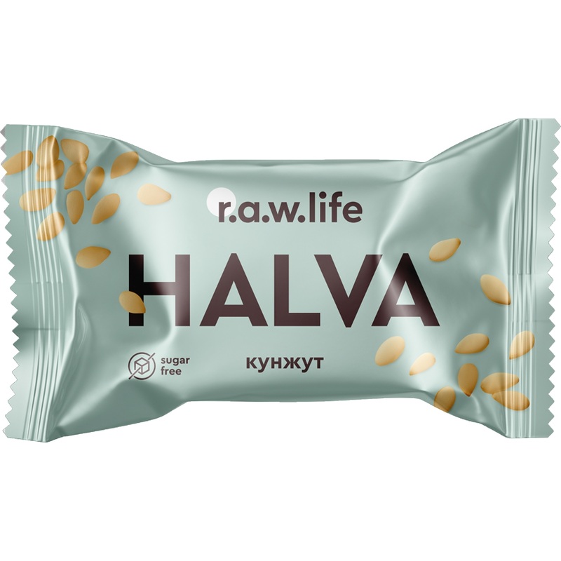 Изображение товара Батончик протеиновый R.A.W.life Halva кунжутная (18 штук по 16 г)