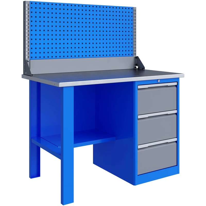 Изображение товара Верстак слесарный Верстакофф TNC 121.13.1-1 с ключевым замком и комплектом аксессуаров