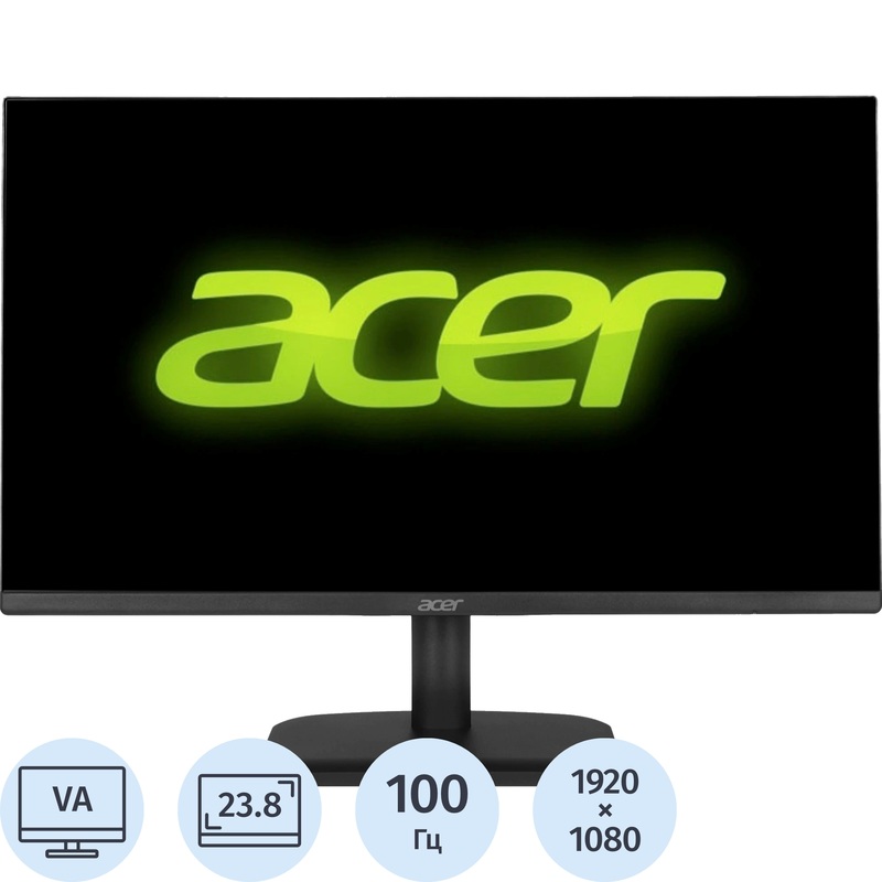 Изображение товара Монитор 23.8" Acer EK241YHbi чёрный (UM.QE1CD.H01)