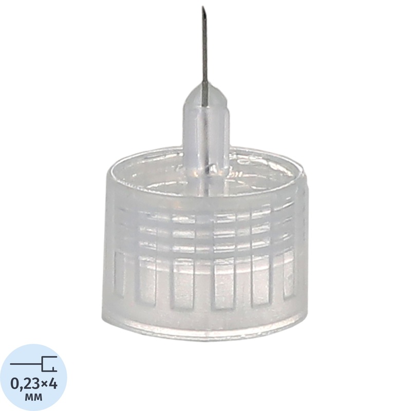 Изображение товара Иглы для инсулиновыx шприц-ручек SFM 32G 0.23 x 4 мм (100 штук в упаковке)