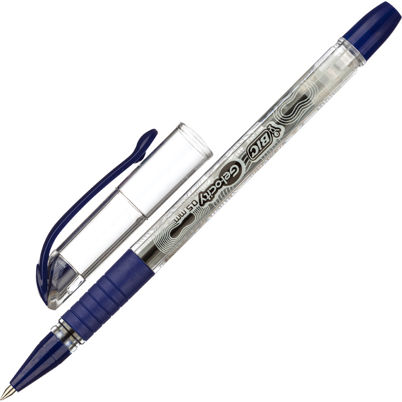 Изображение товара Ручка гелевая неавтоматическая Bic Gelocity Stic синяя (толщина линии письма 0.29 мм)