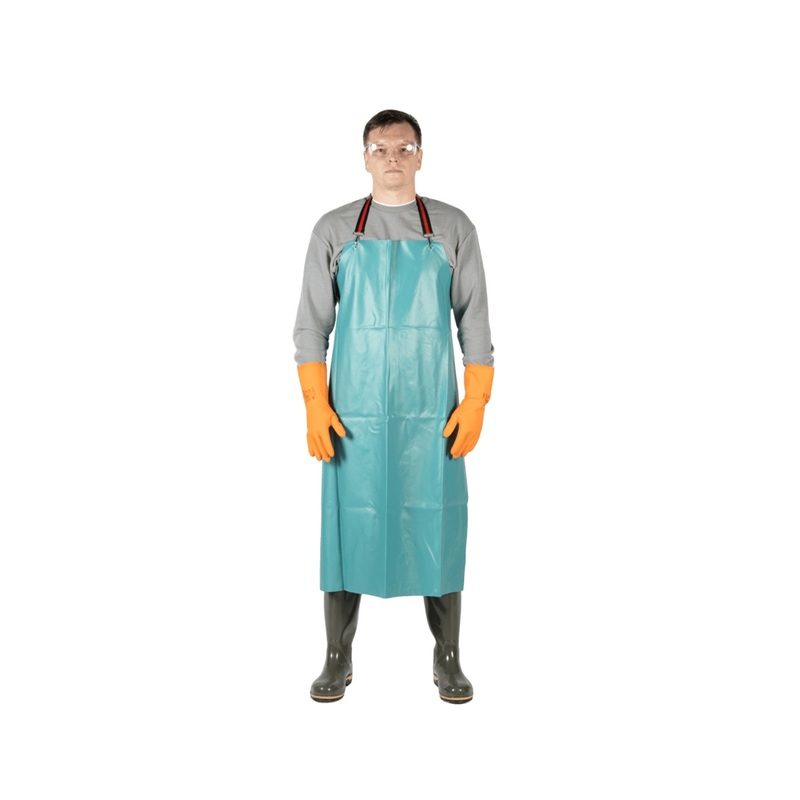 Изображение товара Фартук защитный КЩС JetaSafety JVC-901 ChemTech A-Max ПВХ зелёный 0.2 мм