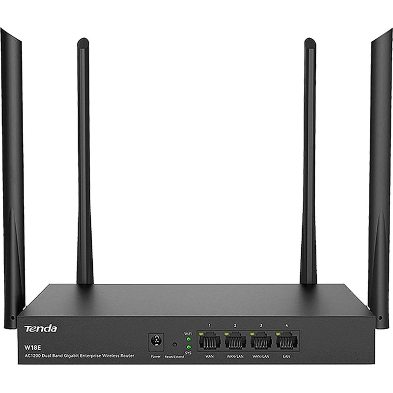 Изображение товара Маршрутизатор Tenda W18E с 4 антеннами Wi-Fi 5 802.11ac скорость до 867 Мбит/с
