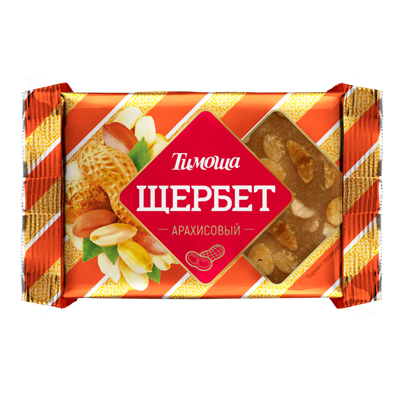 Изображение товара Щербет Тимоша арахисовый 200г - натуральное восточное лакомство с хрустящими кусочками арахиса