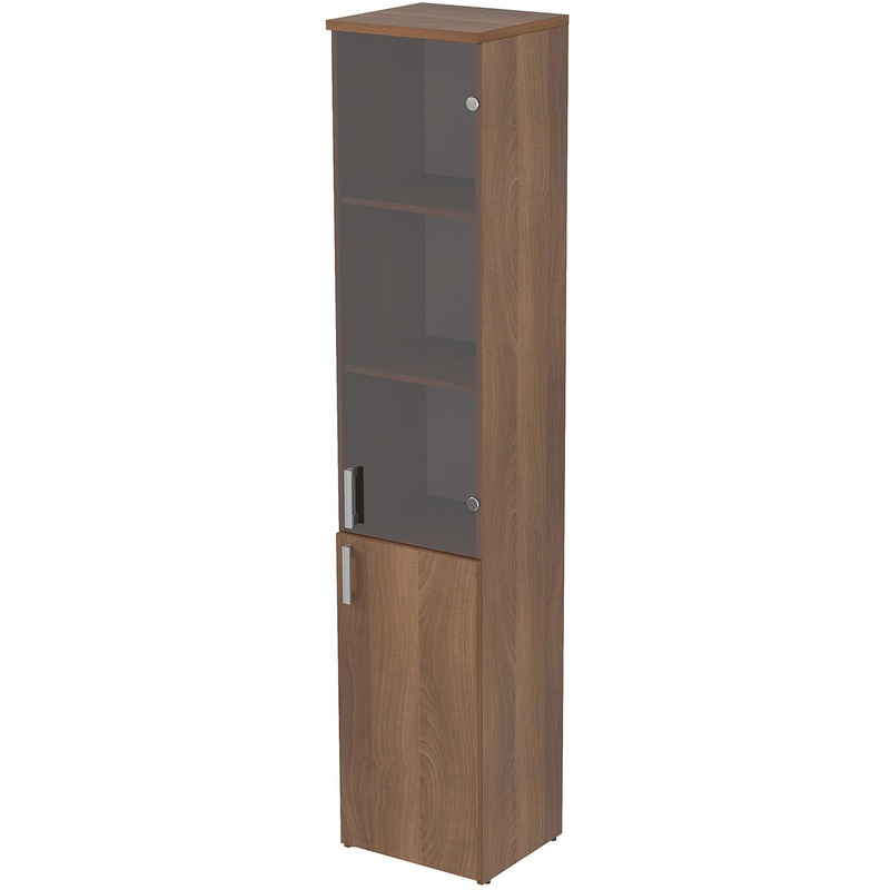 Изображение товара Шкаф для документов 2П.005.3 шамони тёмный 395х370х1960 мм закрытый мебель Для офиса