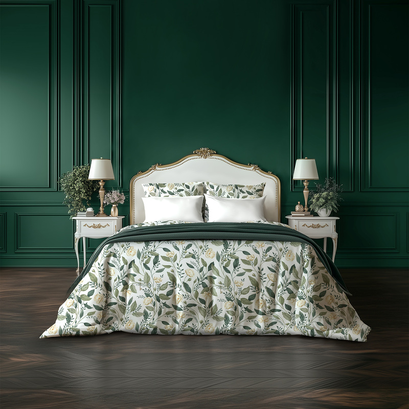 Изображение товара Постельное бельё Verossa White keys 2-спальное сатин с европростынёй