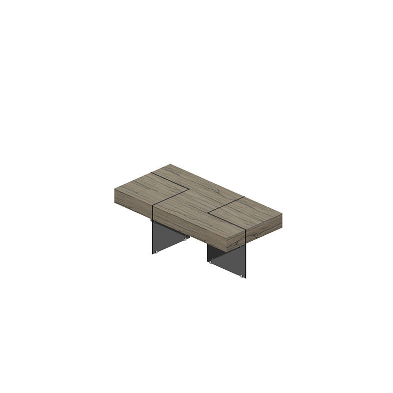 Изображение товара Журнальный стол GS-3 лимба тёмная из МДФ и стекла 1200x600 мм