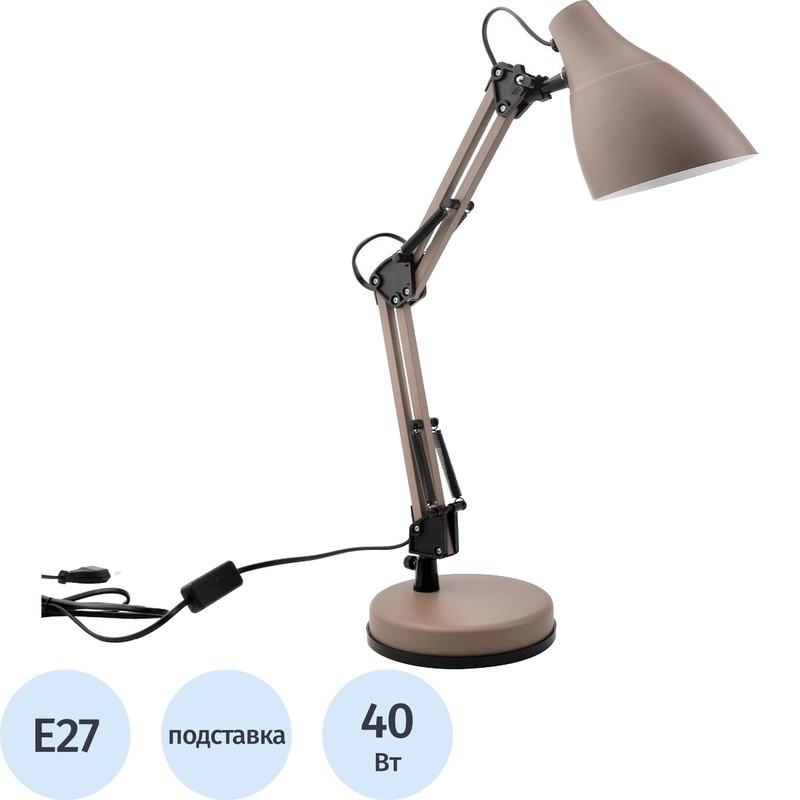 Изображение товара Светильник настольный Camelion KD-331 C26 коричневый