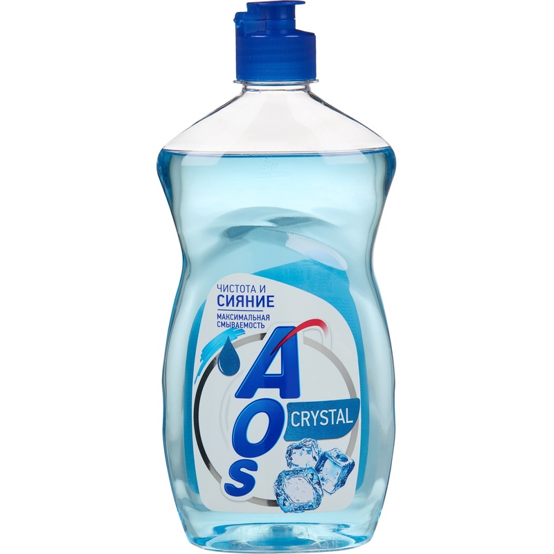 Изображение товара Средство для мытья посуды AOS Crystal 450 г с гелевой формулой