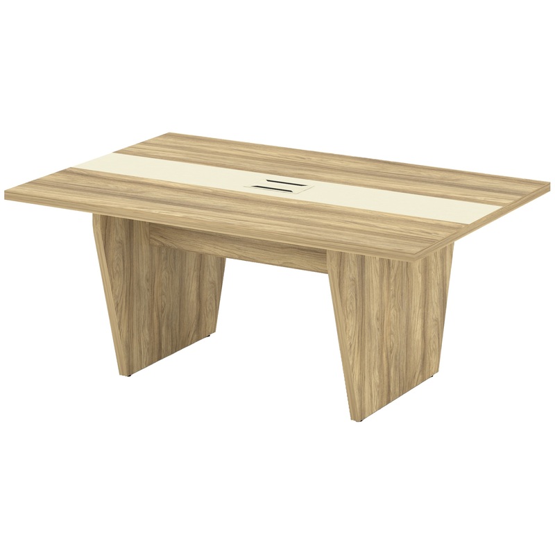 Изображение товара Стол для переговоров Corner COR.PRG-18 (гикори песочный/ваниль)