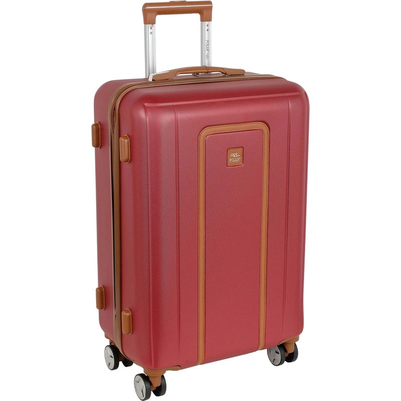 Изображение товара Чемодан Polar размер M 61 л из ABS-пластика бордовый с TSA замком и 4 колесами