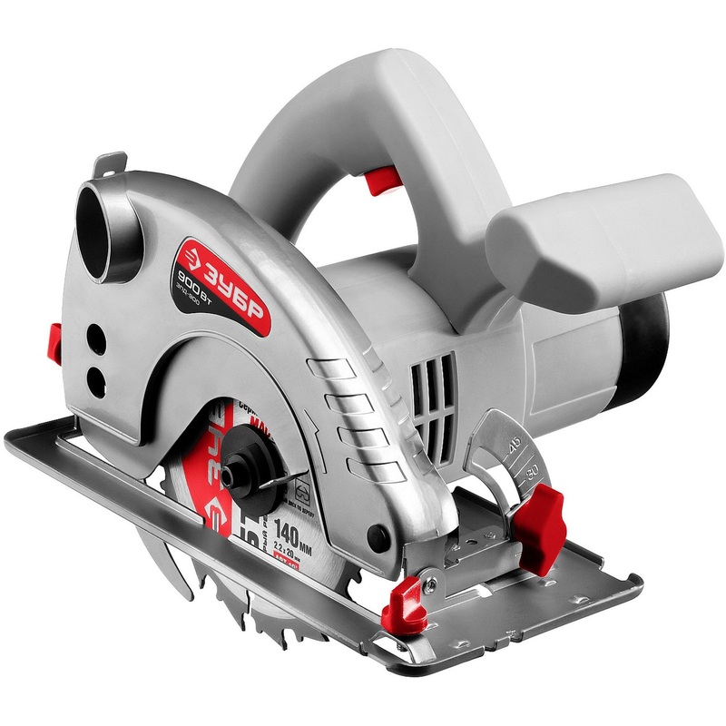 Изображение товара Циркулярная пила Зубр ЗПД-900 с мощностью 900 Вт и функцией подключения к пылесосу