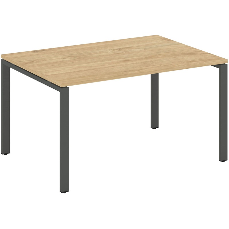 Изображение товара Стол для переговоров SN-6P.SPRG-003.3, тиквуд/антрацит, 1380х980х750 мм, Россия